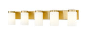 Burk 5 Light 38" Vanity in Luxe Gold