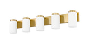 Burk 5 Light 38" Vanity in Luxe Gold