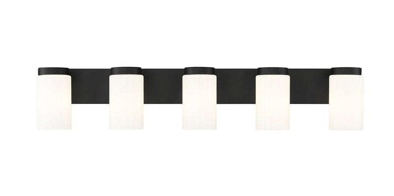 Burk 5 Light 38" Vanity in Matte Black