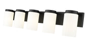 Burk 5 Light 38" Vanity in Matte Black