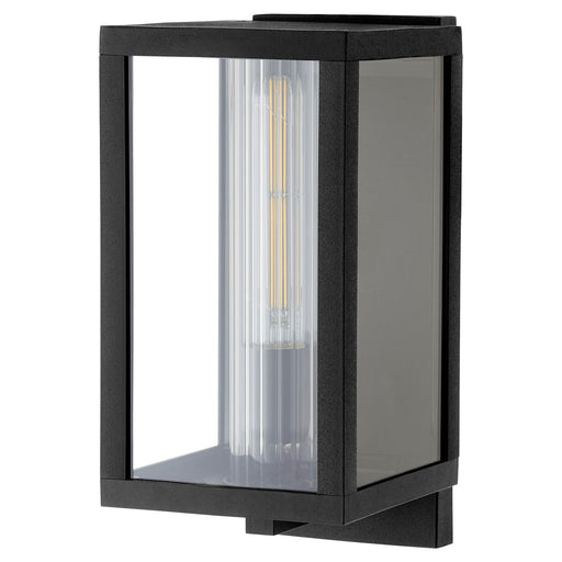 Parks 12" Outdoor Wall Lantern in Textured Black