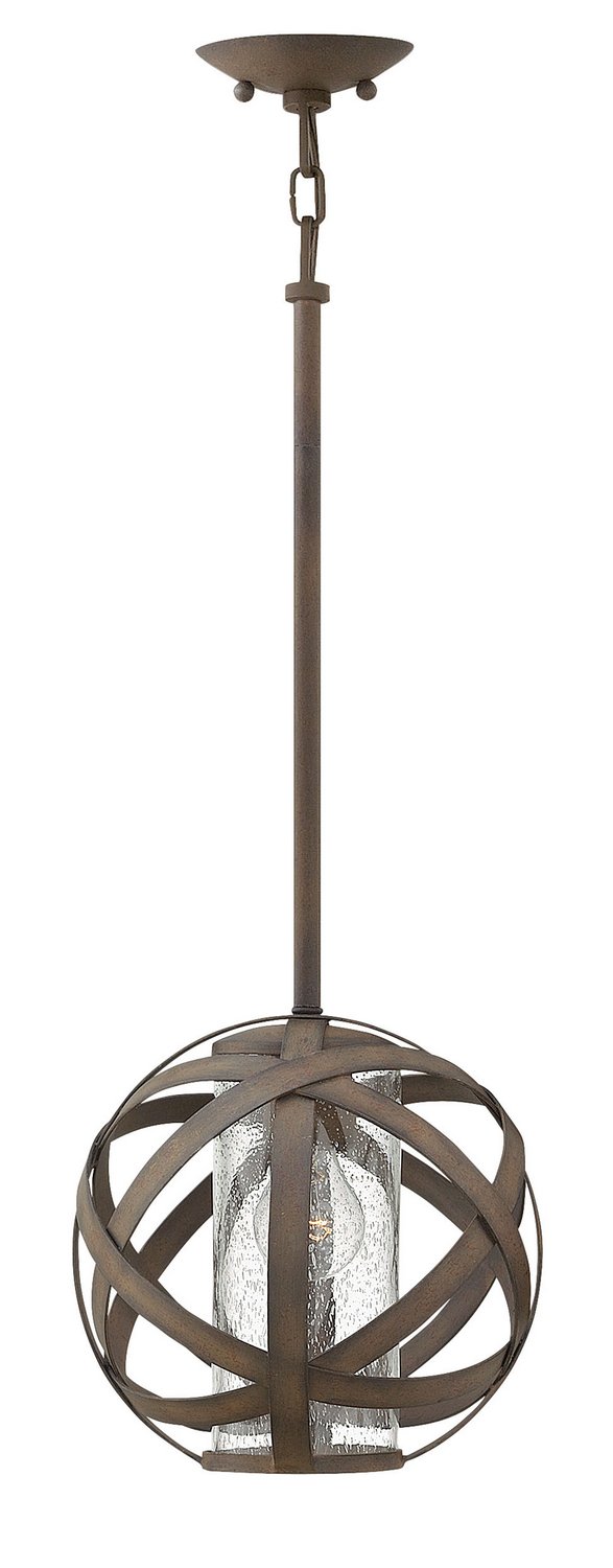 Carson Small Outdoor Pendant in Vintage Iron