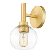 Sutton 1 Light 6" Wall Sconce in Brushed Gold