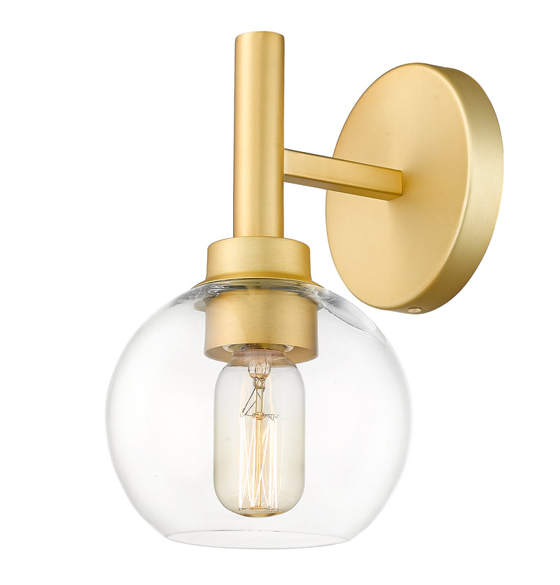 Sutton 1 Light 6" Wall Sconce in Brushed Gold