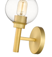 Sutton 1 Light 6" Wall Sconce in Brushed Gold