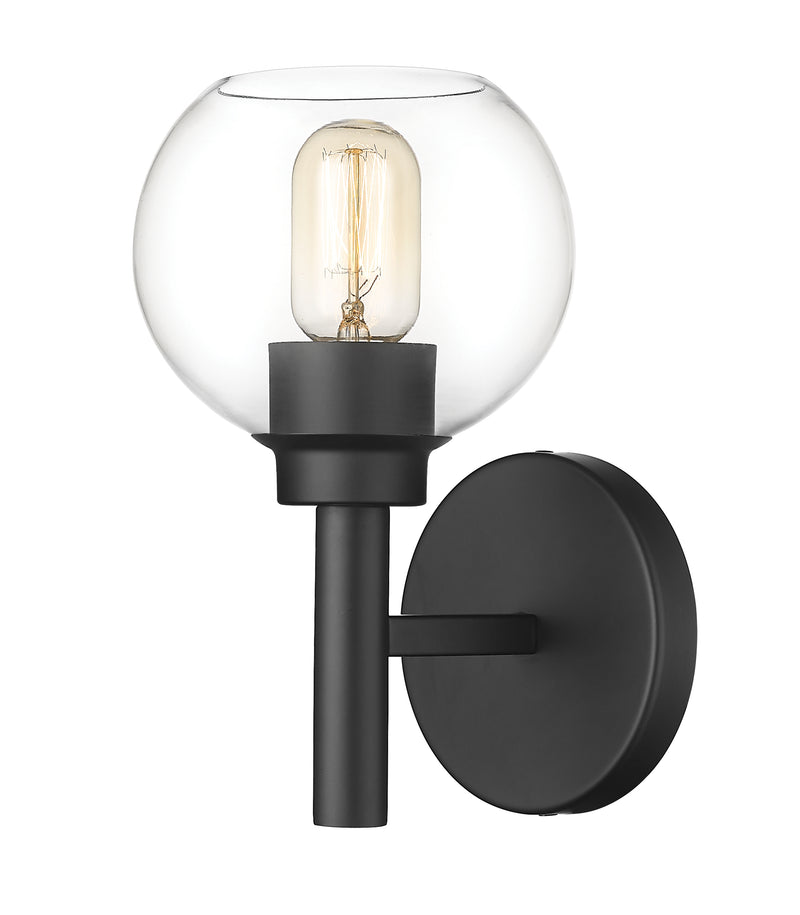 Sutton 1 Light 6" Wall Sconce in Matte Black