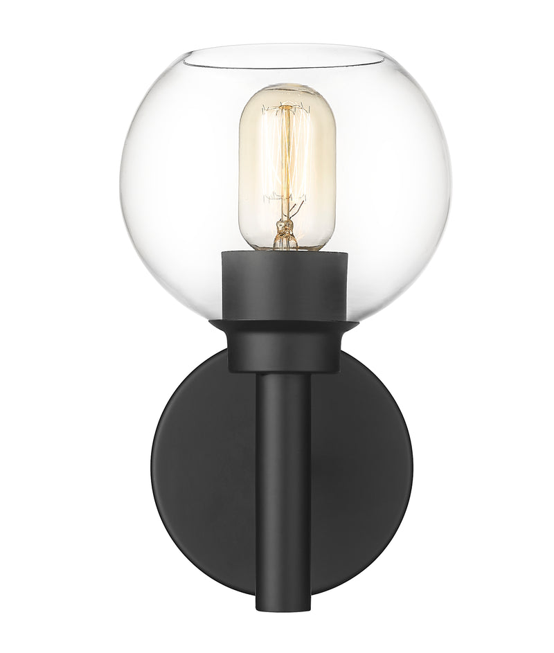 Sutton 1 Light 6" Wall Sconce in Matte Black
