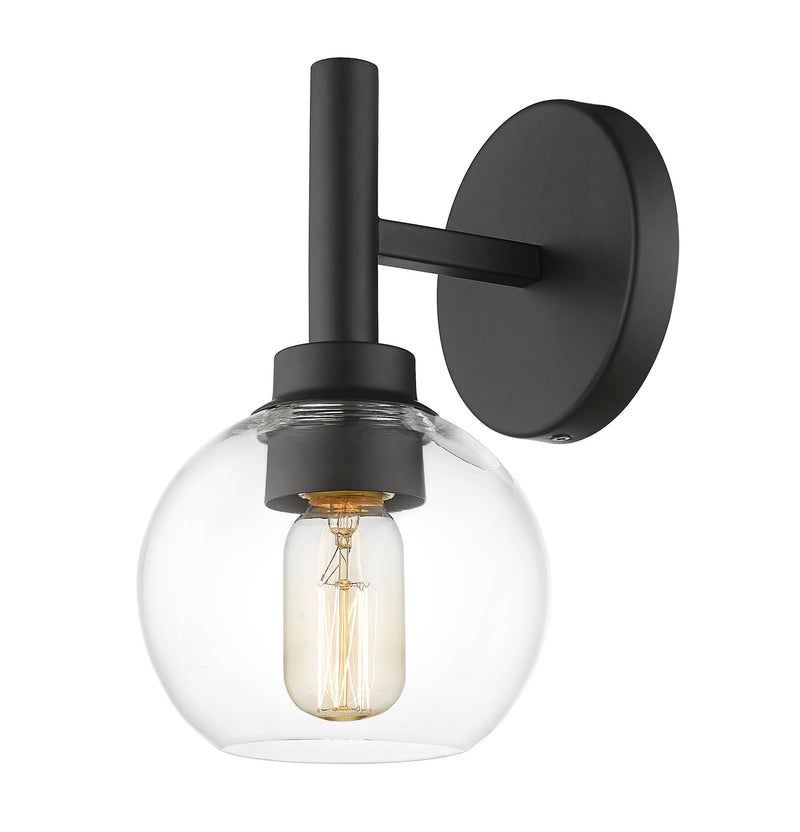 Sutton 1 Light 6" Wall Sconce in Matte Black