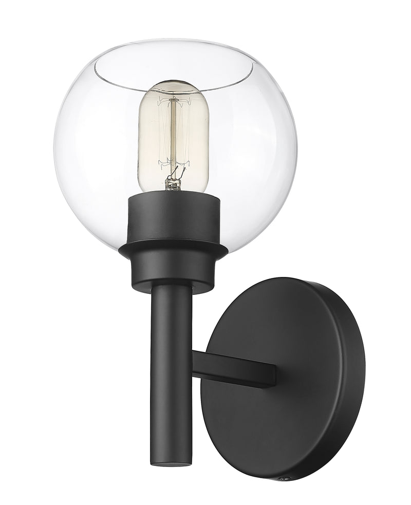 Sutton 1 Light 6" Wall Sconce in Matte Black