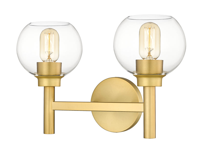 Sutton 2 Light 15.75" Vanity in Brushed Gold