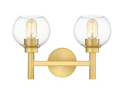 Sutton 2 Light 15.75" Vanity in Brushed Gold