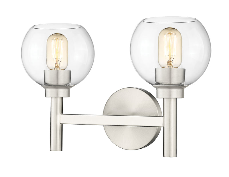 Sutton 2 Light 15.75" Vanity in Brushed Nickel