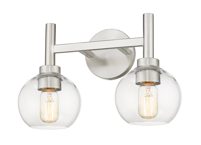Sutton 2 Light 15.75" Vanity in Brushed Nickel