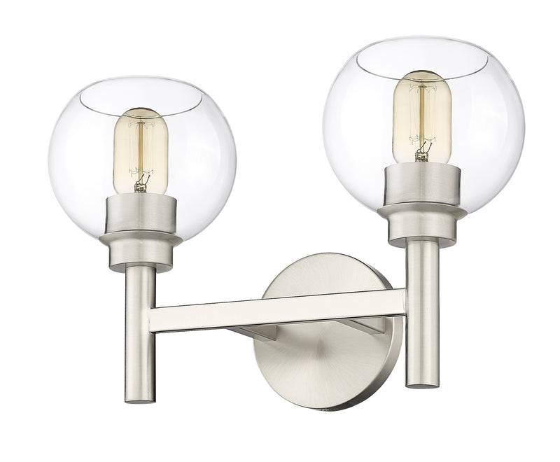 Sutton 2 Light 15.75" Vanity in Brushed Nickel