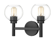 Sutton 2 Light 15.75" Vanity in Matte Black