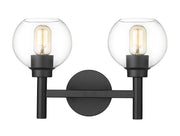 Sutton 2 Light 15.75" Vanity in Matte Black