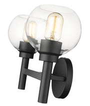 Sutton 2 Light 15.75" Vanity in Matte Black