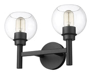 Sutton 2 Light 15.75" Vanity in Matte Black