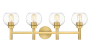 Sutton 4 Light 31.5" Vanity in Brushed Gold