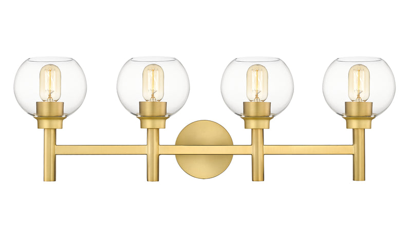 Sutton 4 Light 31.5" Vanity in Brushed Gold