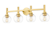 Sutton 4 Light 31.5" Vanity in Brushed Gold