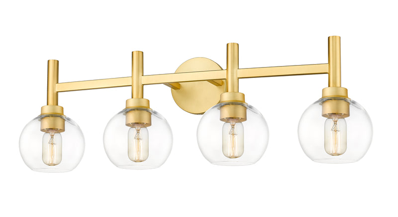 Sutton 4 Light 31.5" Vanity in Brushed Gold