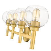 Sutton 4 Light 31.5" Vanity in Brushed Gold