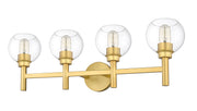Sutton 4 Light 31.5" Vanity in Brushed Gold