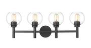 Sutton 4 Light 31.5" Vanity in Matte Black