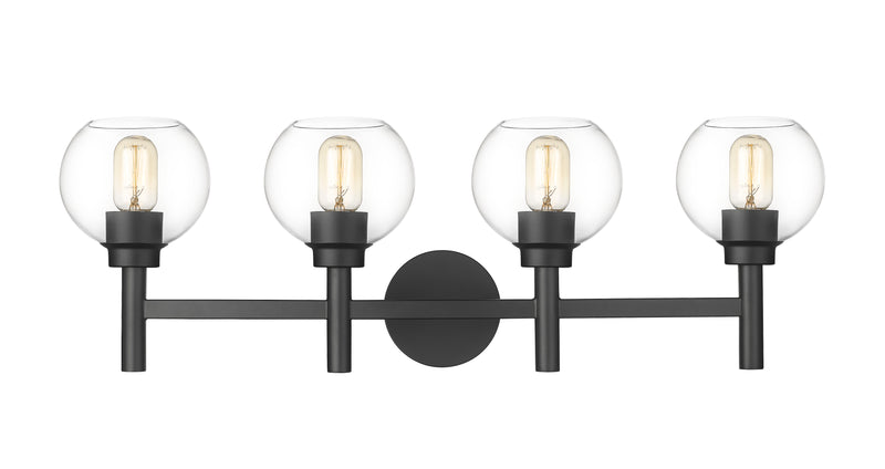 Sutton 4 Light 31.5" Vanity in Matte Black