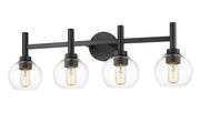 Sutton 4 Light 31.5" Vanity in Matte Black