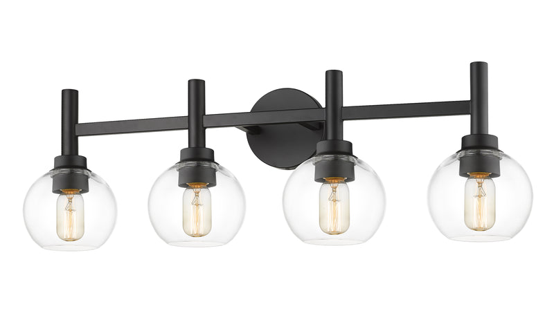 Sutton 4 Light 31.5" Vanity in Matte Black