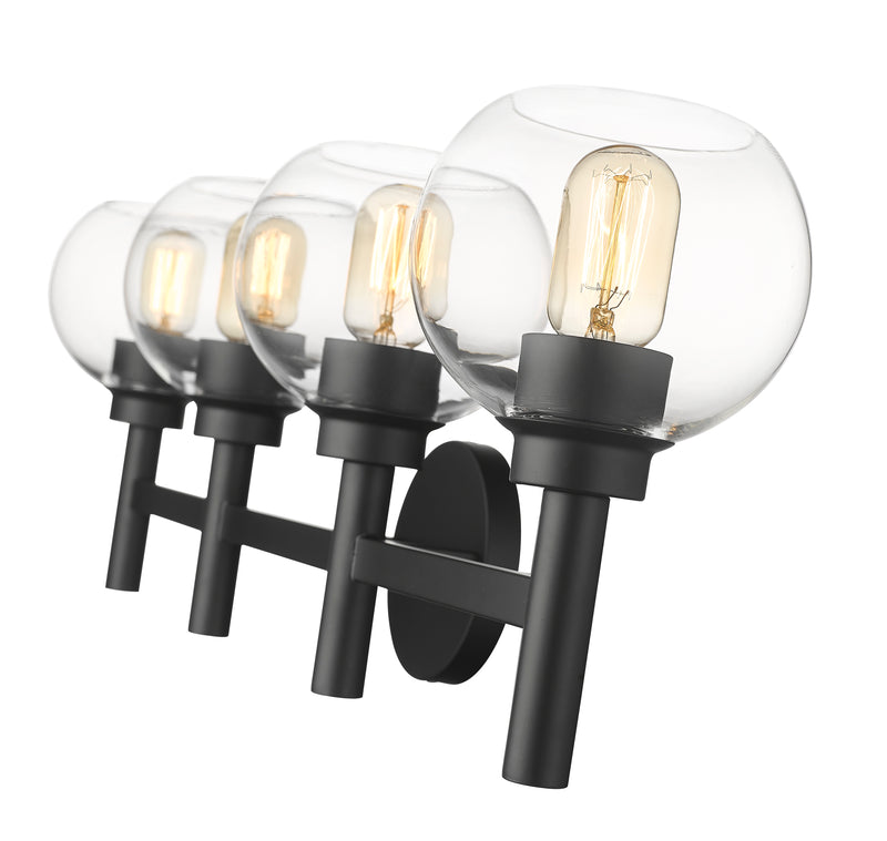 Sutton 4 Light 31.5" Vanity in Matte Black