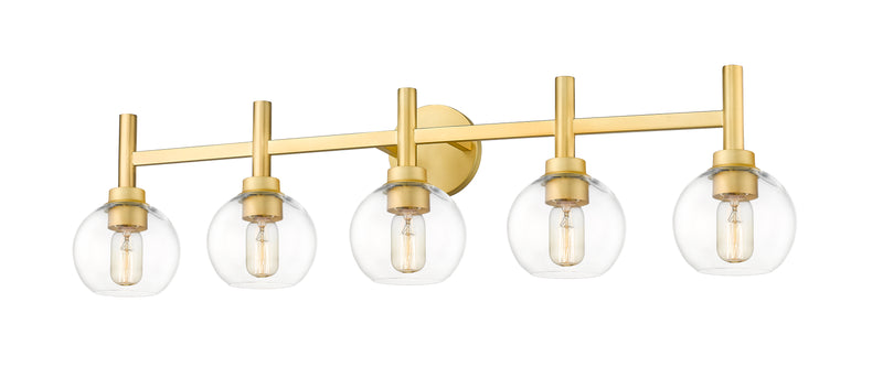 Sutton 5 Light 39.5" Vanity in Brushed Gold