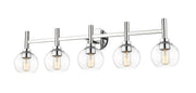 Sutton 5 Light 39.5" Vanity in Chrome