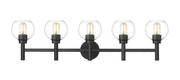 Sutton 5 Light 39.5" Vanity in Matte Black