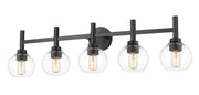 Sutton 5 Light 39.5" Vanity in Matte Black