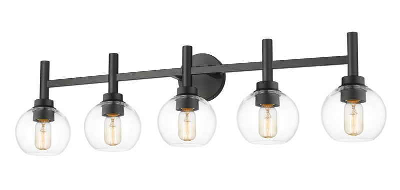 Sutton 5 Light 39.5" Vanity in Matte Black
