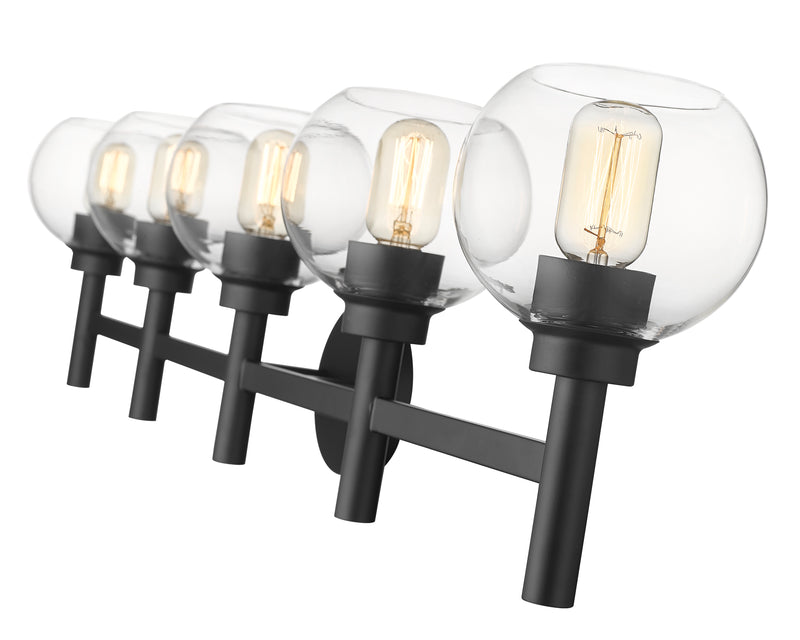Sutton 5 Light 39.5" Vanity in Matte Black
