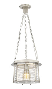 Cape Harbor 1 Light 13" Pendant in Brushed Nickel