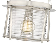 Cape Harbor 1 Light 13" Pendant in Brushed Nickel