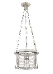 Cape Harbor 1 Light 13" Pendant in Brushed Nickel