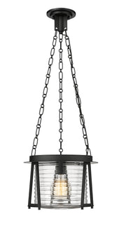 Cape Harbor 1 Light 13" Pendant in Matte Black