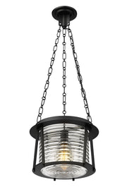 Cape Harbor 1 Light 13" Pendant in Matte Black