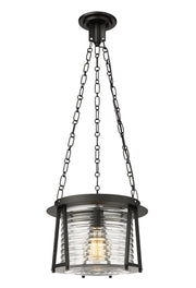 Cape Harbor 1 Light 13" Pendant in Matte Black