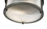Carnaby 2 Light 13" Flush Mount, 6.5" Tall in Matte Black