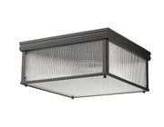 Carnaby 4 Light 18" Flush Mount, 8" Tall in Matte Black