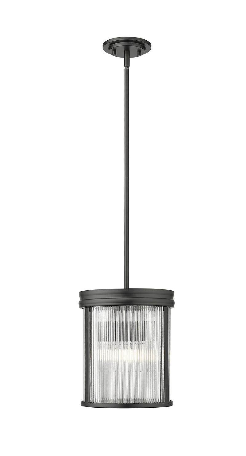 Carnaby 3 Light 10" Pendant in Matte Black