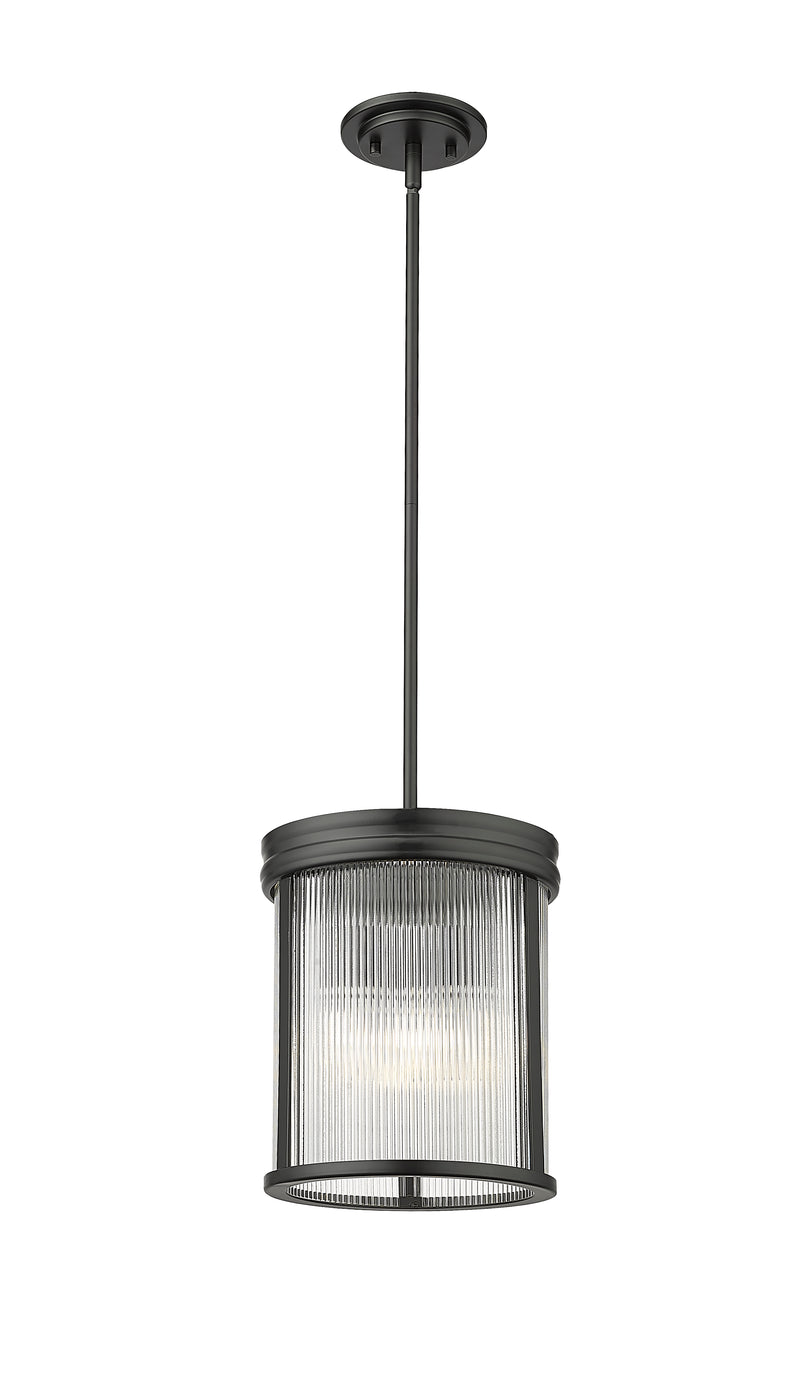 Carnaby 3 Light 10" Pendant in Matte Black
