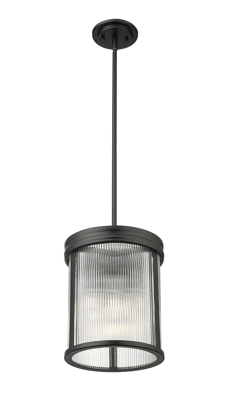 Carnaby 3 Light 10" Pendant in Matte Black